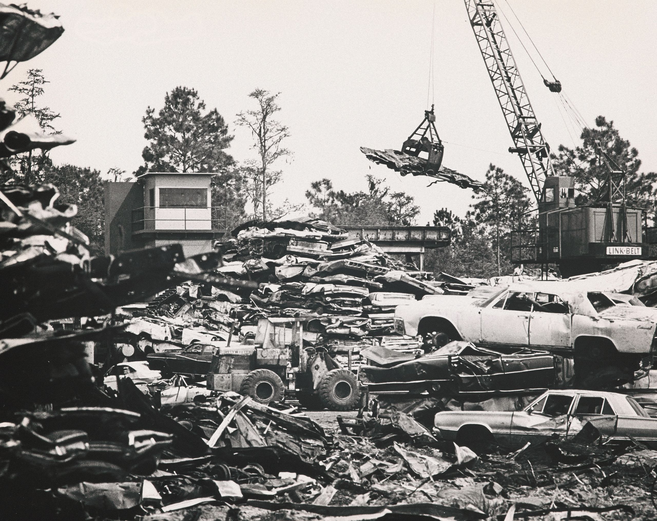A David J. Joseph Company scrapyard, 1977.